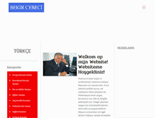 Tablet Screenshot of bekircebeci.com